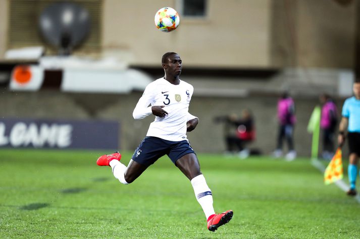 Mendy í leik Frakklands og Andorra í undankeppni EM 2020 í gær.