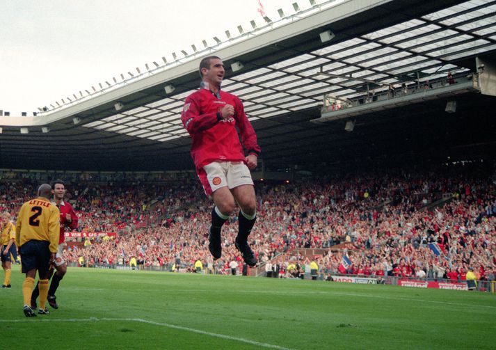 Eric Cantona er í guðatölu hjá stuðningsmönnum Manchester United.