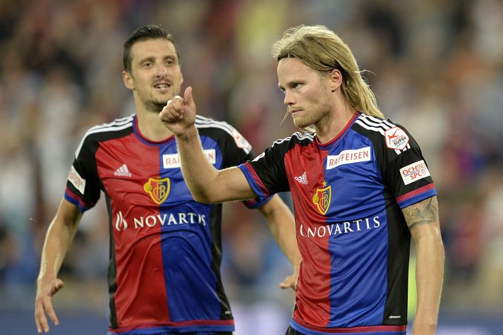 Birkir lagði fjórða mark Basel upp.