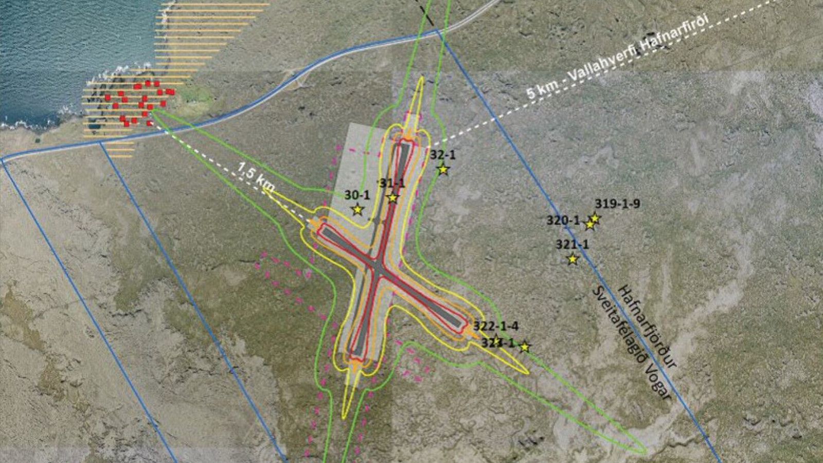 Flugvallarstæði Hvassahrauns á mesta á­hættu­svæði hraunflæðis