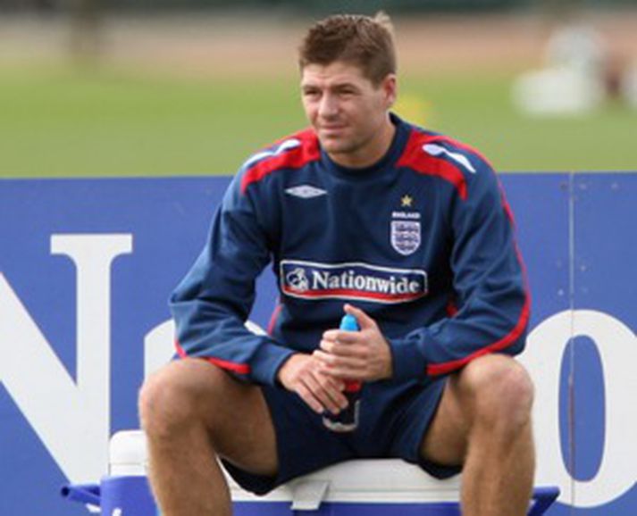 Steven Gerrard æfði ekki með félögum sínum í morgun