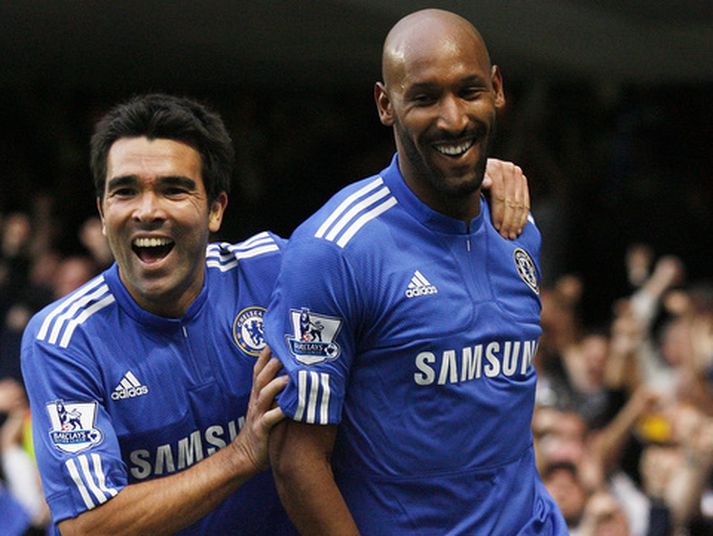 Nicolas Anelka skoraði fyrra mark leiksins í dag.