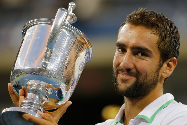 Marin Cilic með sinn fyrsta risatitil í tennis.