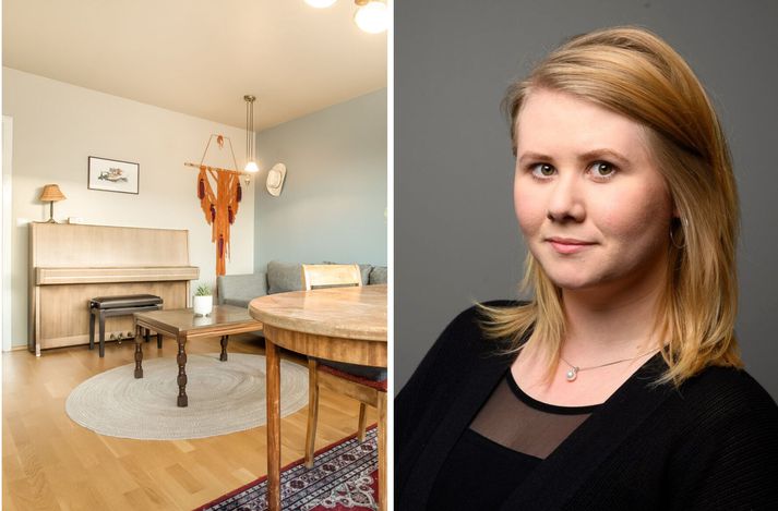 Ingunn Lára lærði að spila tíu mínútna lag Taylor Swift á þessu píanói.