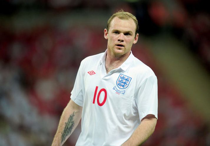 Wayne Rooney í leik með enska landsliðinu.