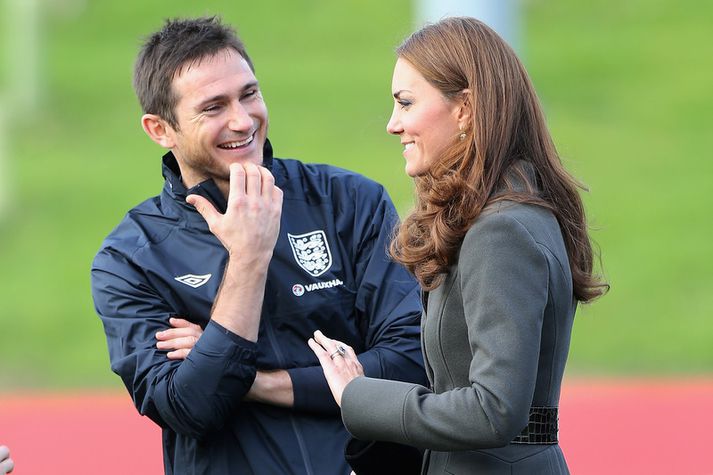 Frank Lampard og Kate Middleton, hertogaynja af Cambridge.