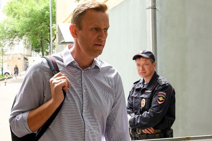 Navalní hefur ítrekað verið fangelsaður fyrir að skipuleggja mótmæli í óþökk yfirvalda.