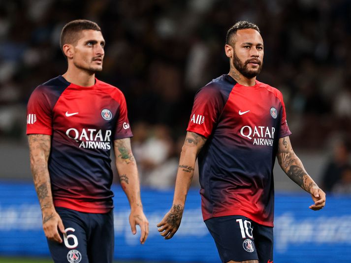 Marco Veratti virðist vera að yfirgefa PSG líkt og fyrrum liðsfélagi hans Neymar gerði á dögunum.