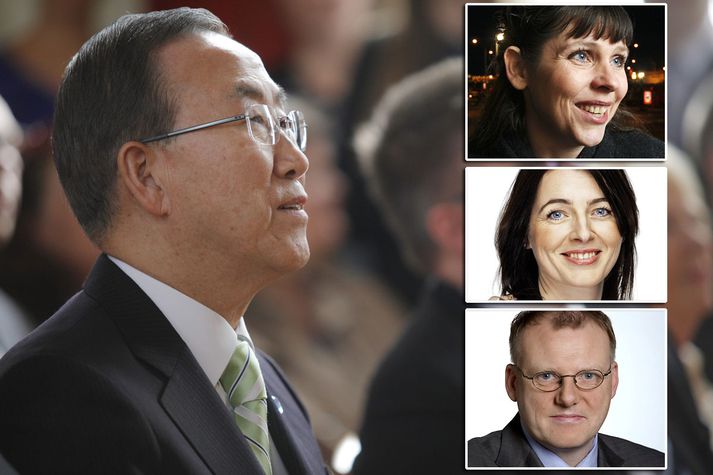 Ágreiningur er um hvað raunverulega var sagt á fundi utanríkismálanefndar um Edward Snowden í opinberri heimsókn Ban Ki-moons, aðalframkvæmdarstjóra Sameinuðu þjóðanna.