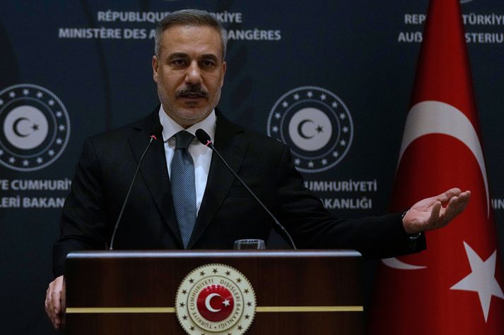 Hakan Fidan, utanríkisráðherra Tyrkja, ræddi við Þorgerði Katrínu.