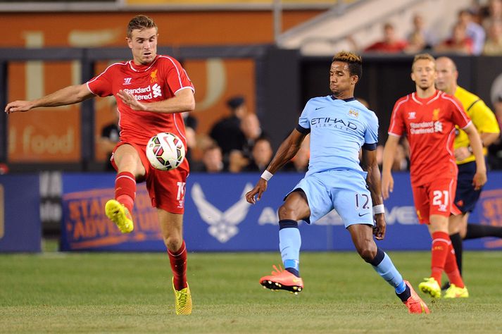 Scott Sinclair í æfingarleik gegn Liverpool á dögunum.