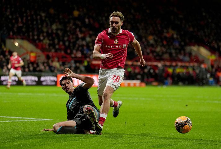 Frá leik kvöldsins