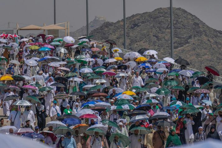 Hiti hefur lengi hrjáð pílagríma í hinni árlega hajj-pílagrímsför.