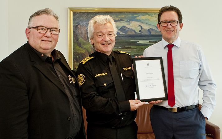 Frá heiðurviðurkenningunni í dag.