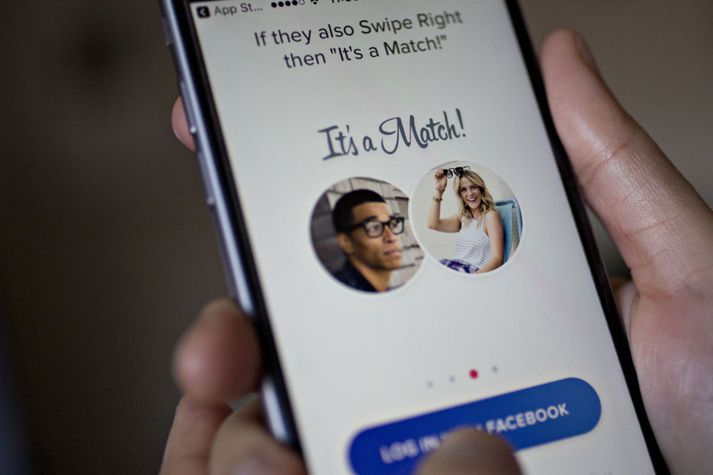 Tinder er eitt af vinsælustu stefnumótasmáforritum heims.