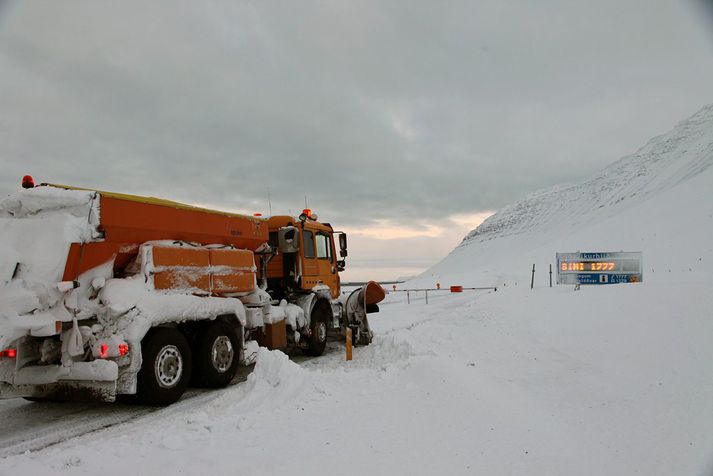 Vestfirðir að vetrarlagi.