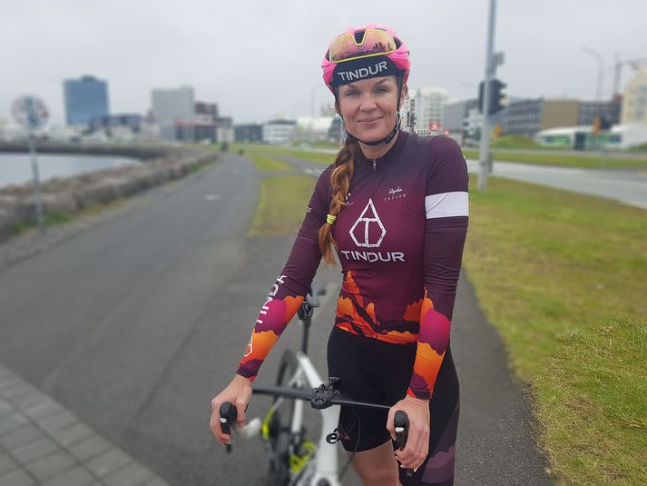 Erla Sigurlaug Sigurðardóttir formaður hjólreiðafélagsins Tinds
