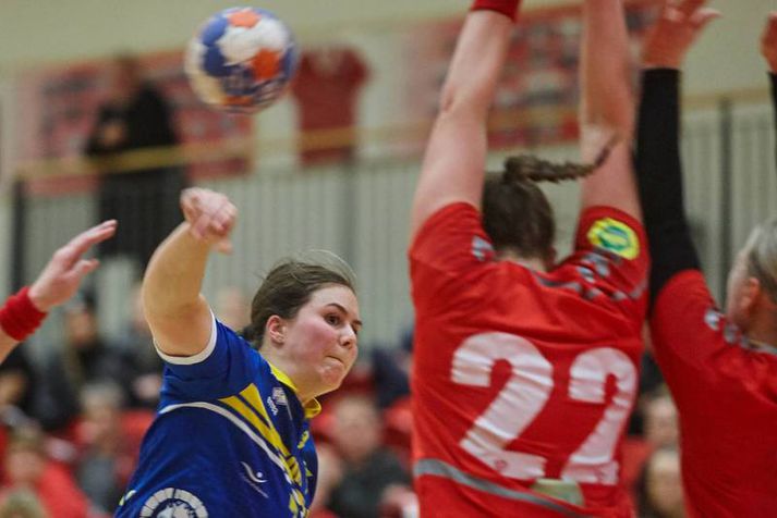 Sunna María Einarsdóttir var góð í kvöld.