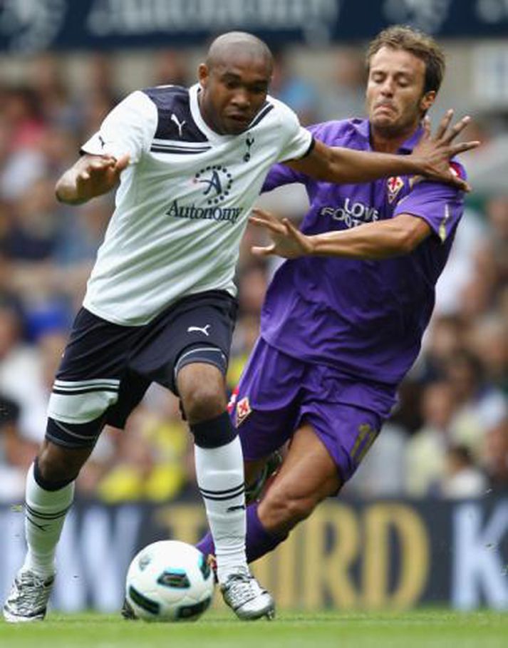 Wilson Palacios og Alberto Gilardino í leiknum í dag.