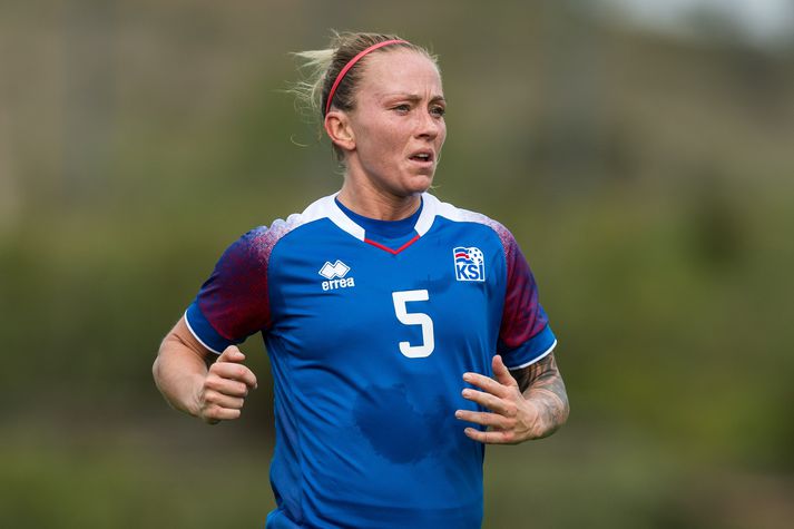 Gunnhildur Yrsa Jónsdóttir í landsleik.