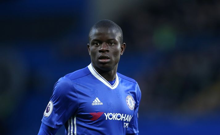 Kante er algjör lykilmaður í meistaraliði Chelsea. Hann er búinn að vinna ensku deildina tvö ár í röð en Kante var í liði Leicester tímabilið 2015/16.