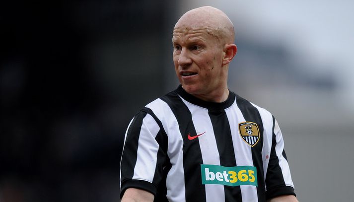 Lee Hughes í leik með Notts County.