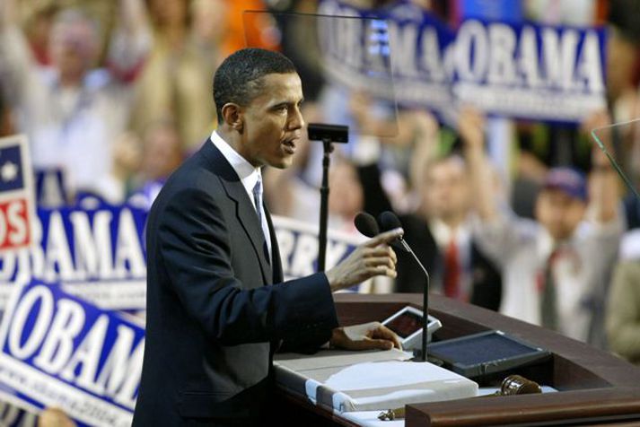 Barack Obama er sannarlega Bandaríkjamaður. Mynd/ AFP.