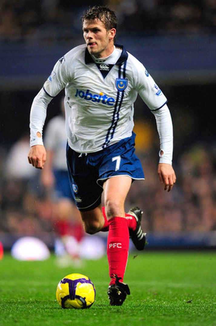 Hermann Hreiðarsson í leik með Portsmouth.