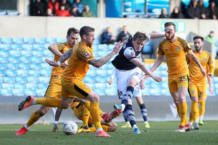 Jón Daði í leik með Millwall í ensku bikarkeppninni á dögunum.