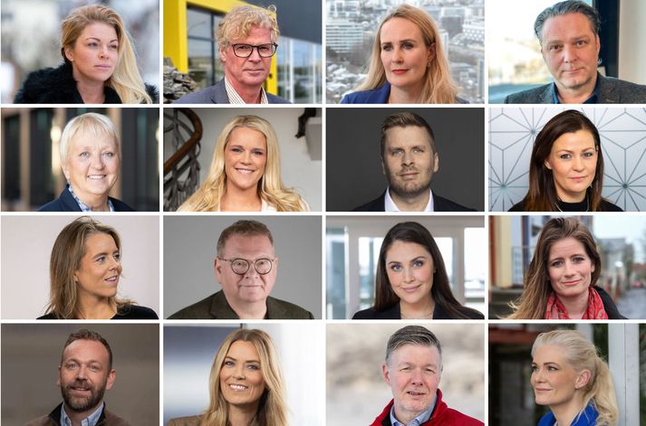 Sextán af þeim rúmlega fimmtíu núverandi og fyrrverandi upplýsingafulltrúum sem komu úr fjölmiðlum og Vísir hefur safnað saman.