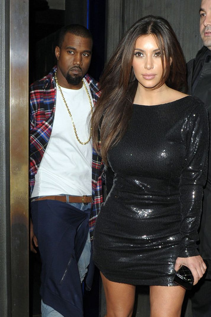Flott par þau Kim og Kanye.
