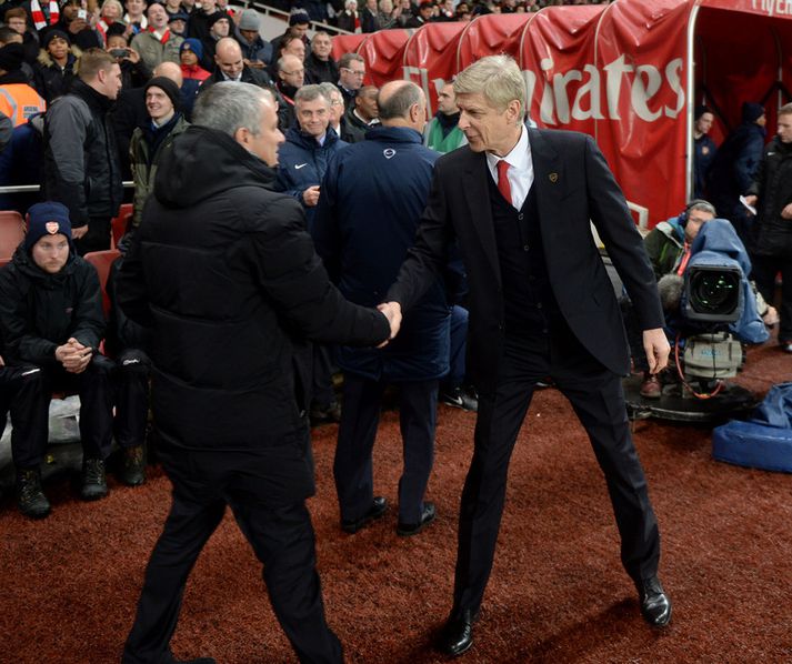Arsene Wenger og Jose Mourinho.