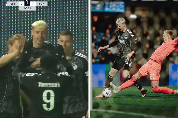 Viktor Bjarki Daðason fór á kostum gegn Esbjerg í gær.