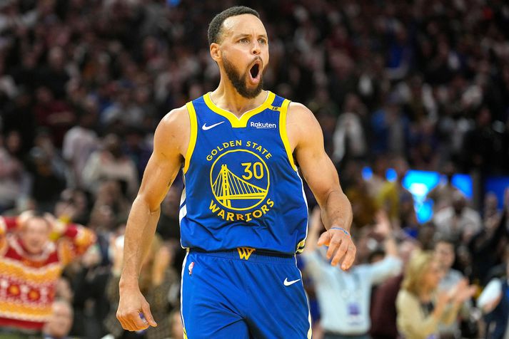 Stephen Curry er frábær leikmaður og lifandi goðsögn. Hann á sér mikinn aðdáanda í ömmu Kitty.