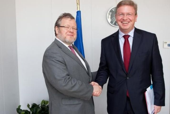 Össur og Füle á góðri stundu