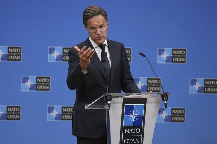 Mark Rutte tilkynnti verkefnið fyrir blaðamönnum í Brussel.