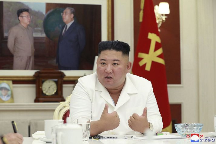 Kim Yong Un, einræðisherra Norður-Kóreu.