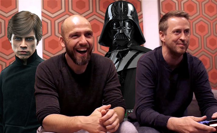 Luke, Sverrir, Anakin og Óli á góðri stund.