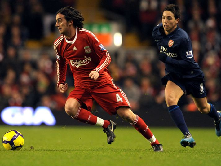 Alberto Aquilani, ítalski miðjumaðurinn hjá Liverpool.