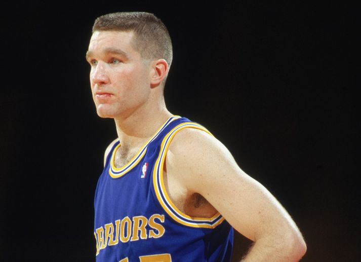 Chris Mullin í leik með Warriors.