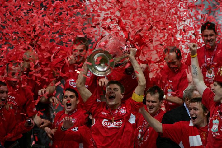 Steven Gerrard er einn þjálfara Liverpool.