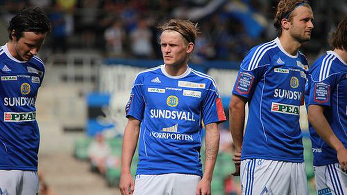 Ari í leik með Sundsvall.