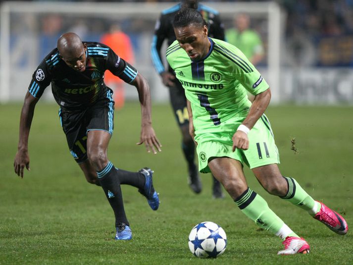 Dider Drogba lék í grænu á miðvikudaginn var.