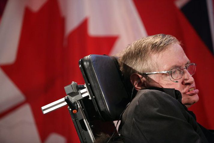 Stephen Hawking sendir í næstu viku frá sér nýja bók um tilurð heimsins.
nordicphotos/AFP