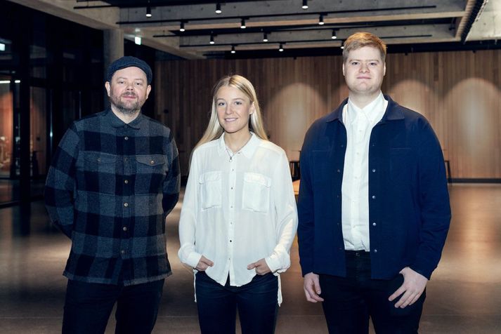 Frá vinstri: Eggert Gíslason, Sara Árnadóttir og Andri Sveinn Ingólfsson.