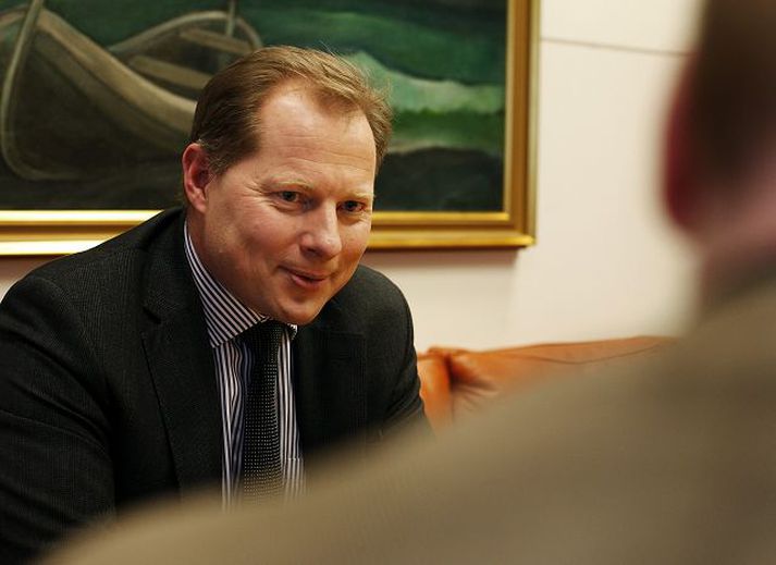 svein harald Norðmaðurinn var seðlabankastjóri hér frá febrúarlokum og fram í ágúst í fyrra.Fréttablaðið/Anton