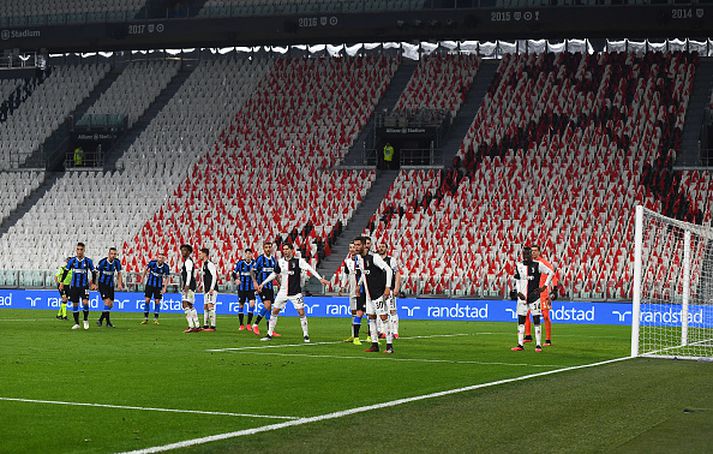 Síðasti leikur Juventus fór fram fyrir luktum dyrum þann 8.mars síðastliðinn