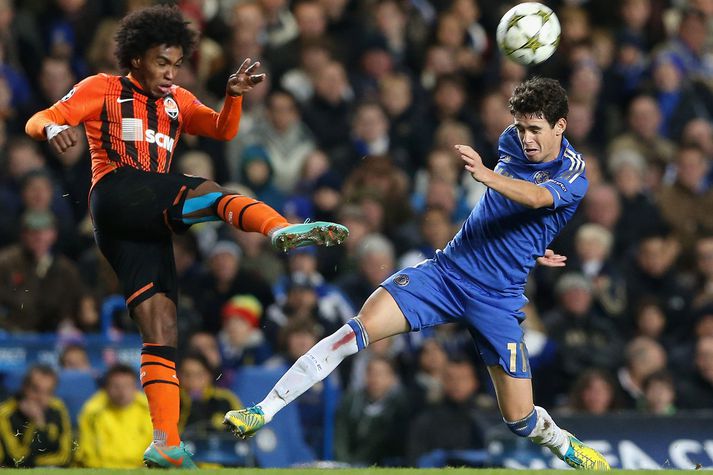 Willian da Silva í leik með Shakhtar Donetsk gegn Chelsea.