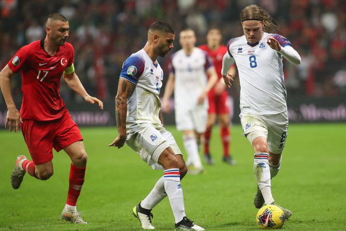 Birkir Bjarnason getur spilað sinn tíunda landsleik á árinu í kvöld.