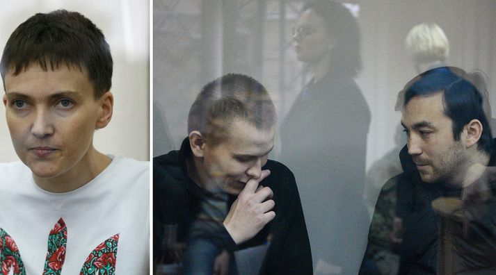 Nadiya Savchenko, Aleksandr Aleksandrov og Yerofeyev Yevgeny Yerofeyev.